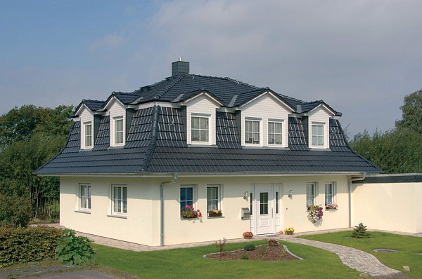 Керамическая черепица Braas Топаз 11V, Антрацит