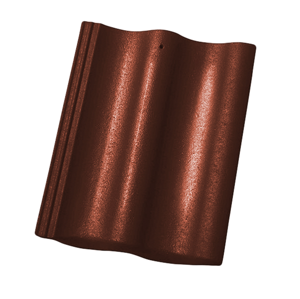 Цементно-песчаная черепица рядовая, Протектор, Вишня, Braas