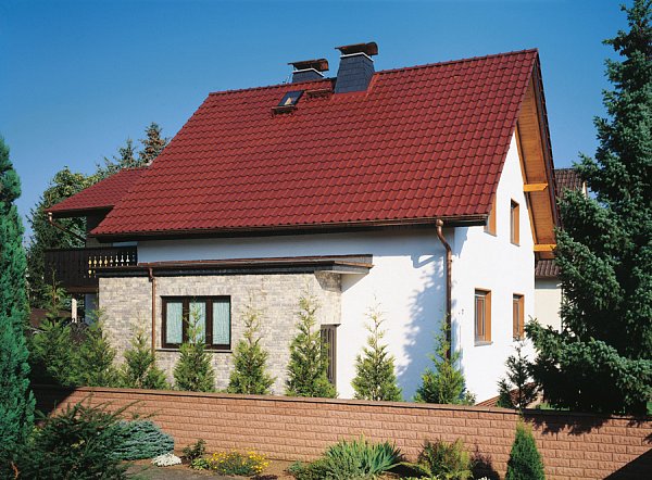 Керамическая черепица Braas Рубин 15V, Kastanie