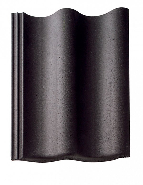 Цементно-песчаная черепица рядовая, Harzer Pfanne 7, Гранит, Braas