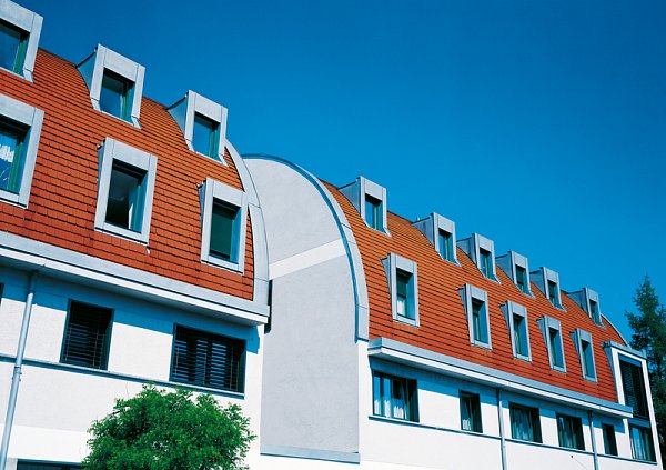 Керамическая черепица Creaton Biber Ambiente Geradschnitt, Натуральный красный