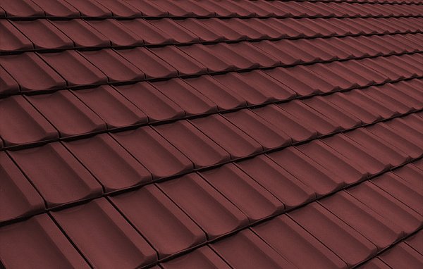 Керамическая черепица Nelskamp R 13, Бордово-красный