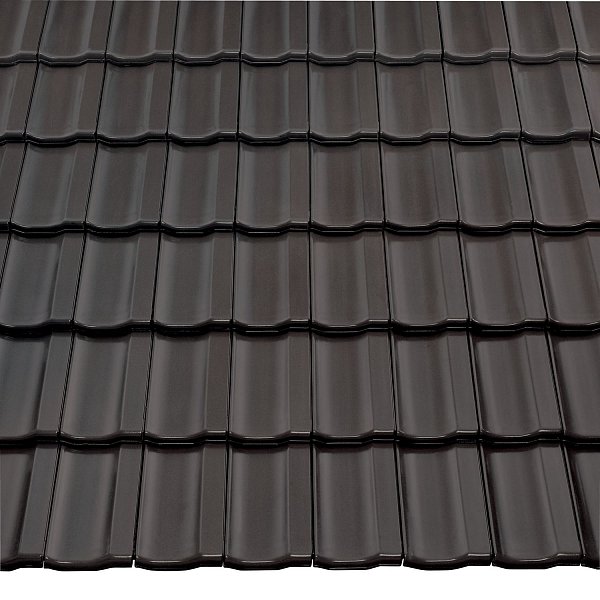 Керамическая черепица Braas Топаз 13V, цвет Антрацит