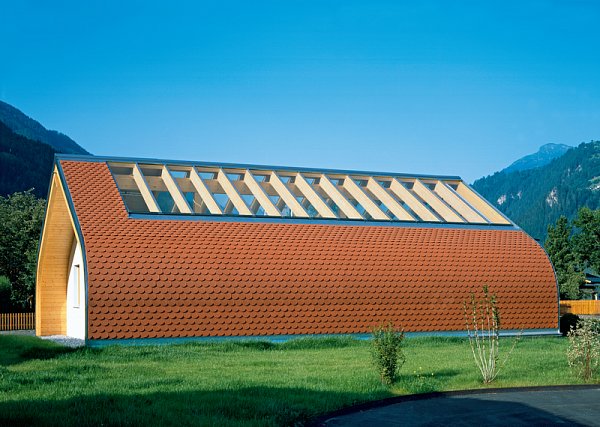 Керамическая черепица Creaton Biber Klassik Rundschnitt ROG, Натуральный красный