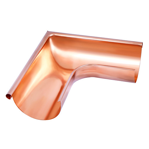 Угол полукруглого желоба наружный 90°