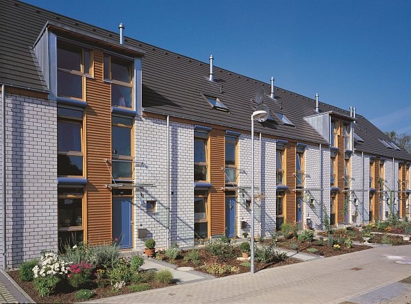 Цементно-песчаная черепица рядовая, Тегалит, Protegon Matt, Коричневый, Braas