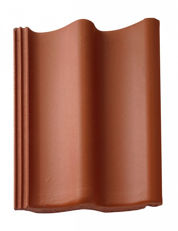 Цементно-песчаная черепица рядовая, Doppel-S, Медно-красный, Braas