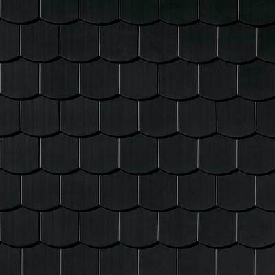 Керамическая черепица Creaton Biber Ambiente Segmentschnitt, Антрацит