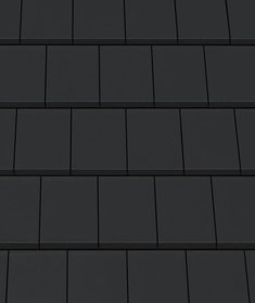 Керамическая черепица Creaton Domino Nuance, цвет Черный матовый