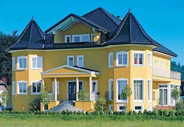 Керамическая черепица Creaton Biber Klassik Rundschnitt ROG, Глазурованый черный