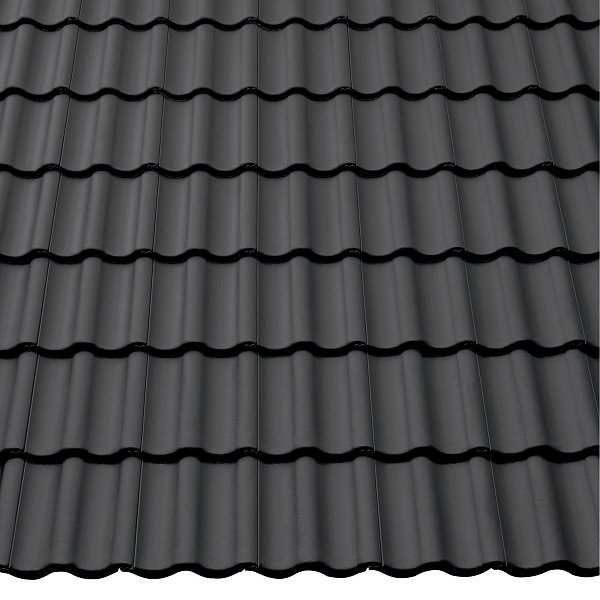 Цементно-песчаная черепица рядовая, Harzer Pfanne, Star Matt, Колониально-коричневый, Braas