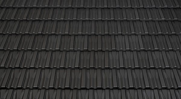 Керамическая черепица Tondach Landdach Verschiebeziegel, Черный антрацит
