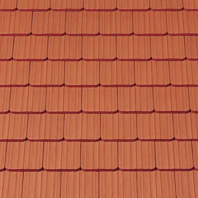 Керамическая черепица Creaton Biber Antik Geradschnitt, Натуральный красный