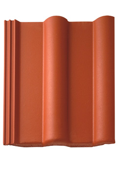 Цементно-песчаная черепица рядовая, Таунус, Star Matt, Классический красный, Braas