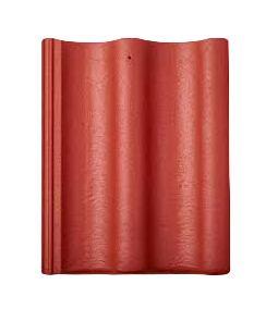 Цементно-песчаная черепица рядовая, Протектор, Красный, Braas