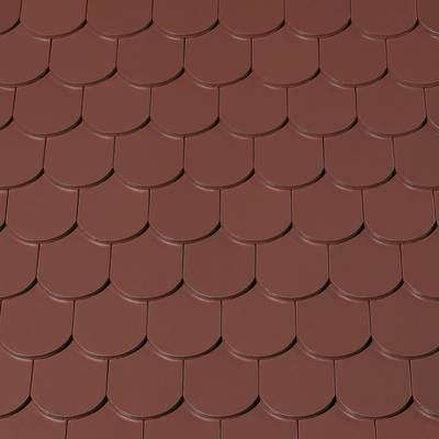 Керамическая черепица Creaton Biber Klassik Rundschnitt AUT, Коричневый