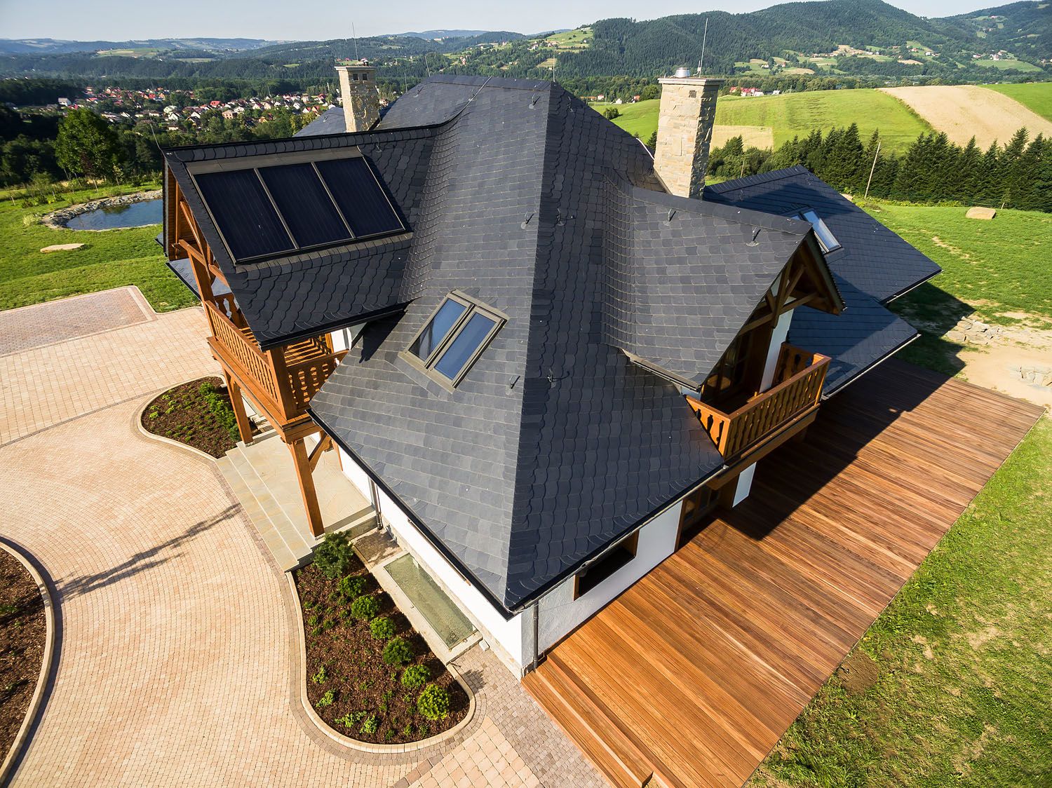 Сланцевая плитка Rathscheck универсальная кладка, 25х25, ≥55°