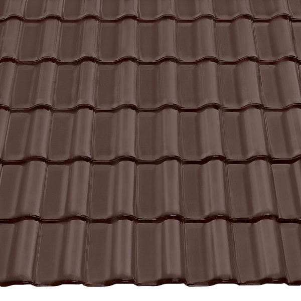 Керамическая черепица Braas Heisterholzer Rubin 11V, Dunkelbraun