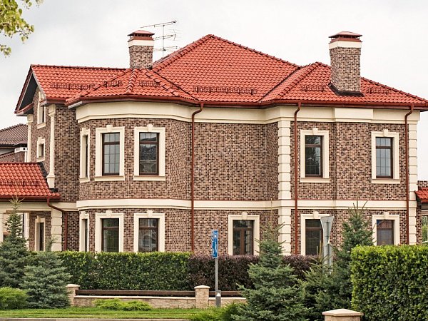 Керамическая черепица Nelskamp F 15, Медно-красный