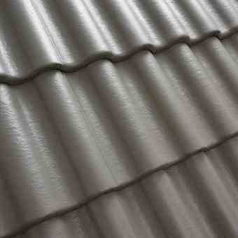 Цементно-песчаная черепица рядовая, Palema Серый, Benders