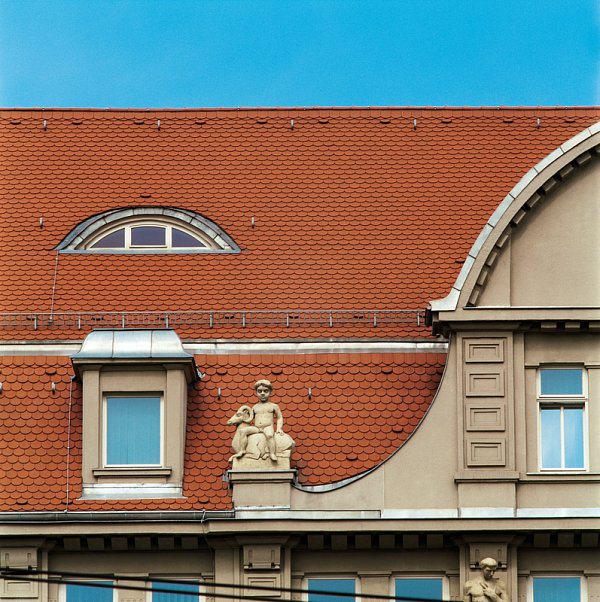 Керамическая черепица Creaton Biber Profil+ Strangfalzziegel, Натуральный красный