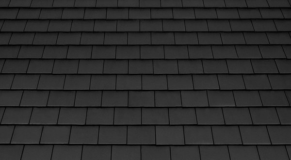 Керамическая черепица Tondach Tasche eckig, Черный антрацит