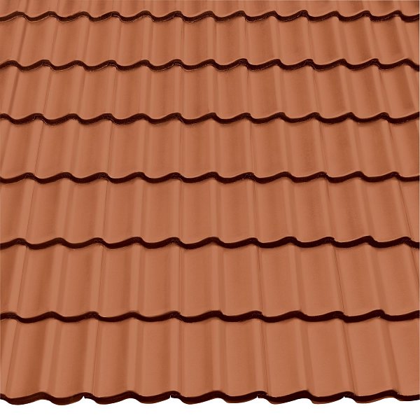 Цементно-песчаная черепица рядовая, Doppel-S, Медно-красный, Braas