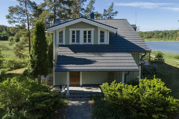 Цементно-песчаная черепица рядовая, Эво, Графит, Braas