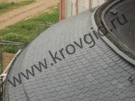 Сланцевая кровля -  Криволинейная кровля