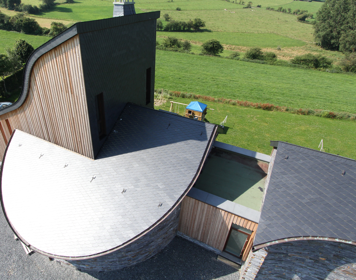 Сланцевая плитка Rathscheck чешуйчатая кладка, 40х30, ≥25°