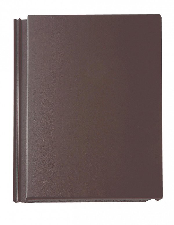 Цементно-песчаная черепица рядовая, Тегалит, Protegon Matt, Коричневый, Braas