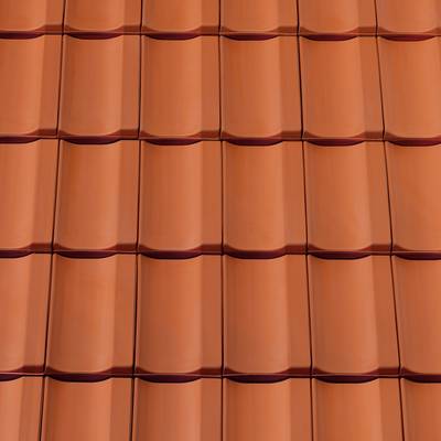 Керамическая черепица Creaton Optima, цвет Натуральный красный