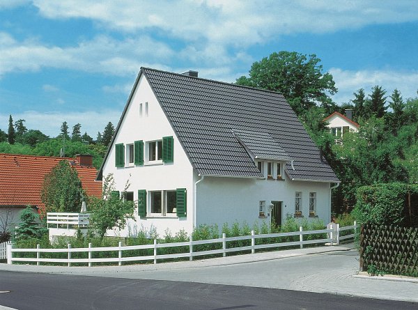 Цементно-песчаная черепица рядовая, Таунус, Star Matt, Гранит, Braas