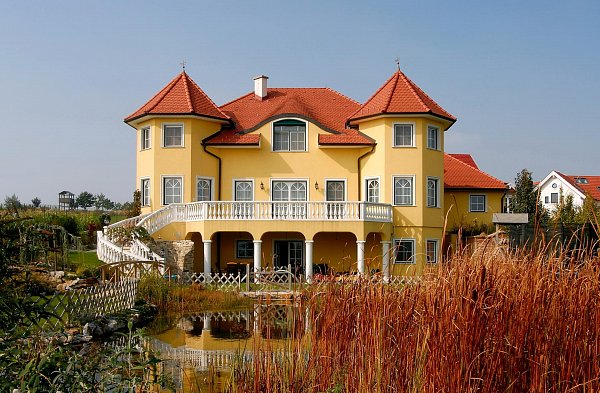 Керамическая черепица Tondach Biber, Натуральный красный