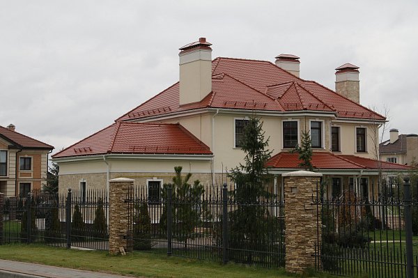 Керамическая черепица Braas Опал, цвет Медный