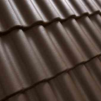 Цементно-песчаная черепица рядовая, Palema Коричневый, Benders