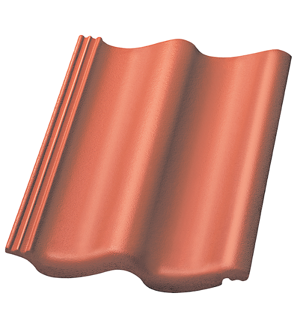 Цементно-песчаная черепица рядовая, S-pfanne, ClimaLife Rot, Nelskamp