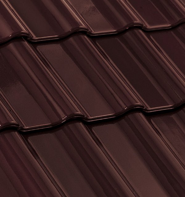 Керамическая черепица Nelskamp F 12, Бургундский красный