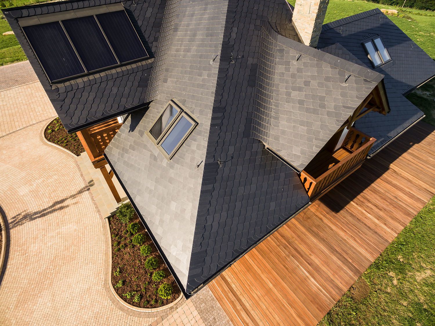 Сланцевая плитка Rathscheck универсальная кладка, 25х25, ≥55°