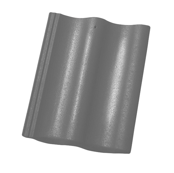 Цементно-песчаная черепица рядовая, Протектор, Графит, Braas