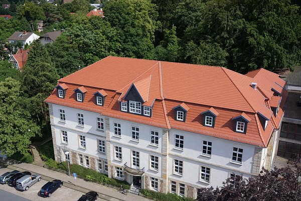 Керамическая черепица Meyer-Holsen Biber, Натуральный красный