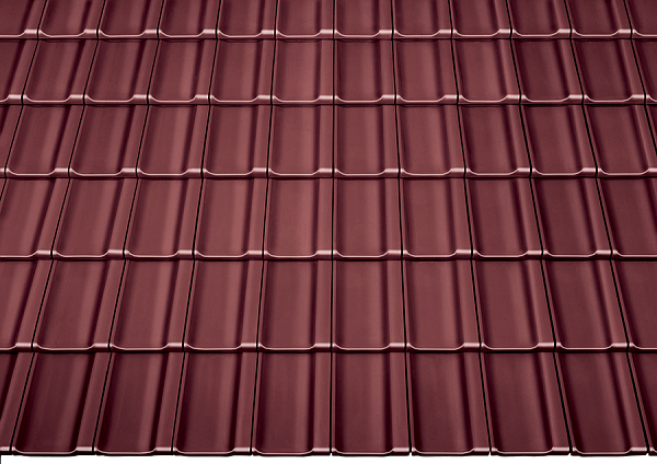 Керамическая черепица Braas Топаз 11V, Красное вино