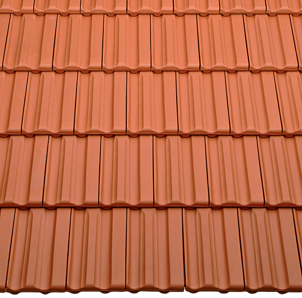 Керамическая черепица Braas Гранат 13V, Натуральный красный