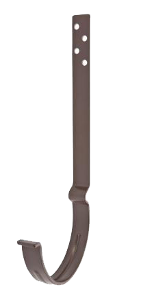 Крюк крепления желоба удлиненный, сталь, d-125 мм, коричневый, Aquasystem