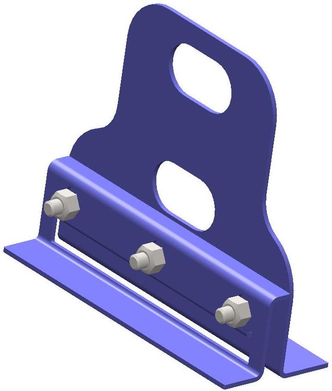 ОПОРА СНЕГОЗАДЕРЖИВАЮЩЕЙ ТРУБЫ ДЛЯ ФАЛЬЦА