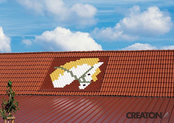 Керамическая черепица Creaton Biber Klassik Finesse, цвет Красный