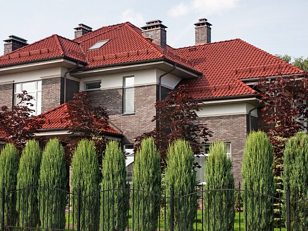 Керамическая черепица Nelskamp F 15, Медно-красный