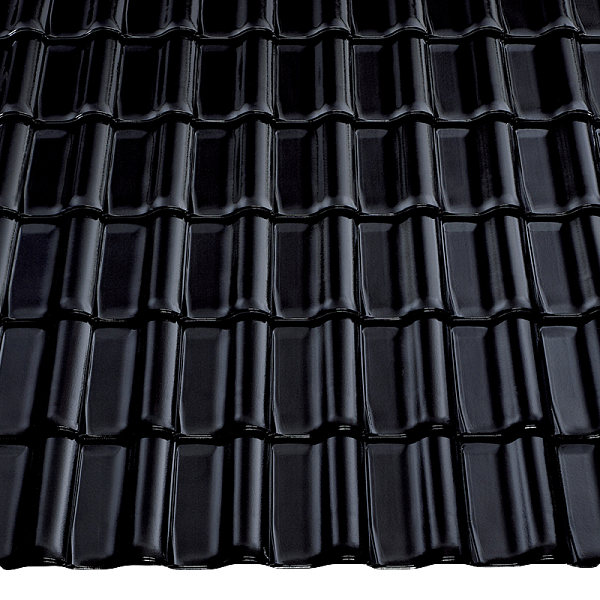 Керамическая черепица Braas Hainstädter Rubin 11V, Tiefschwarz
