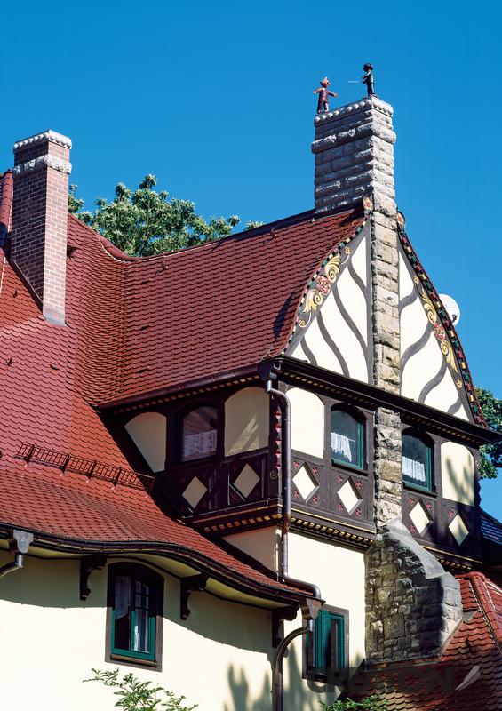 Керамическая черепица Creaton Biber Klassik Finesse, цвет Красный