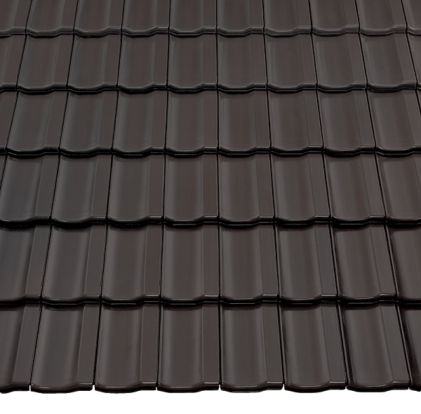 Керамическая черепица Braas Топаз 15V, Антрацит